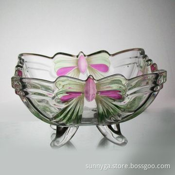 Square-shaped Jar with Four Feet on Bottom, Decal Logo are Accepted
